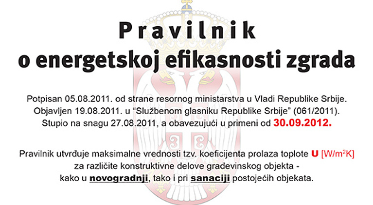 Pravilnik o energetskoj efikasnosti zgrada